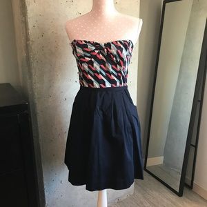 Anthropologie Strapless Dress